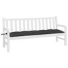 vidaXL Garden Bench Cushion Black 180x50x7 cm Oxford Fabric