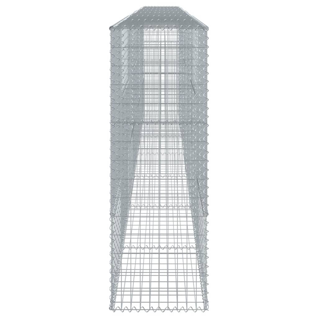 vidaXL Gabion Basket with Cover 700x50x150 cm Galvanised Iron