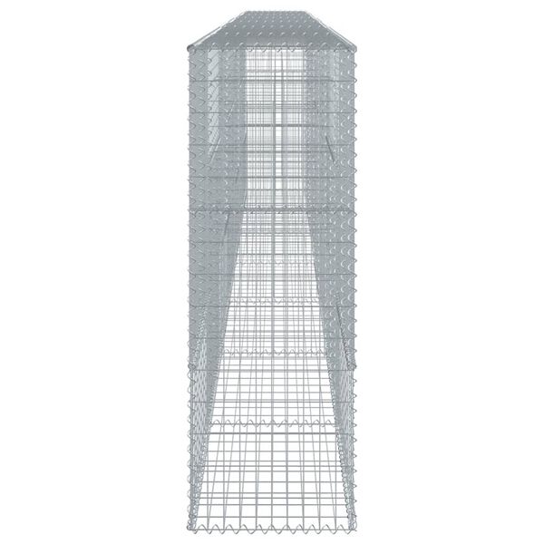 vidaXL Gabion Basket with Cover 700x50x150 cm Galvanised Iron