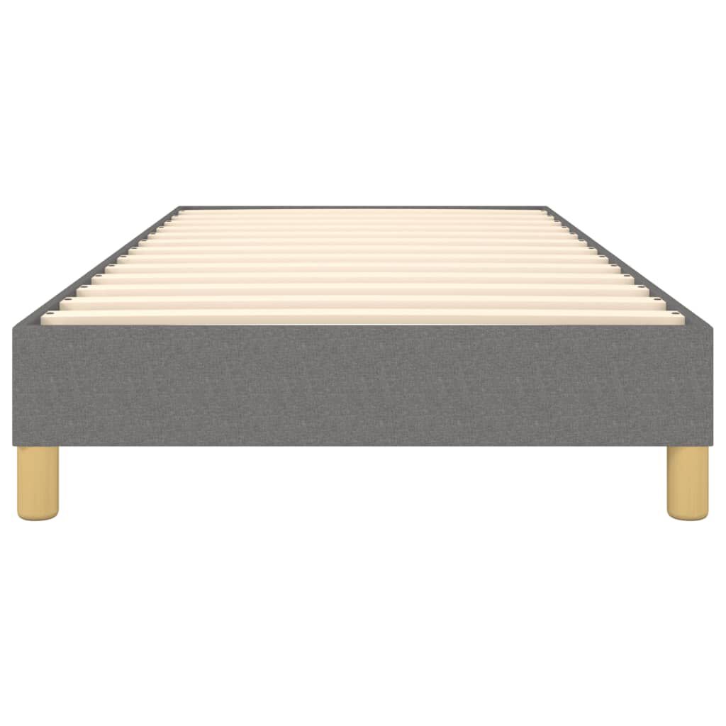 vidaXL Bed Frame without Mattress Dark Grey Twin XL Fabric (US Only)