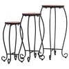 vidaXL Mosaic Tables 3 pcs Terracotta Ceramic