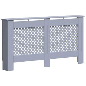 vidaXL Radiator Cover Anthracite 152x19x81.5 cm MDF