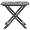 vidaXL Folding Garden Table Anthracite 79x72x70 cm Plastic