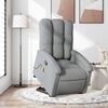 vidaXL Stand up Massage Recliner Chair Light Grey Fabric