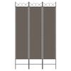 vidaXL 3-Panel Room Divider Anthracite 120x200 cm Fabric
