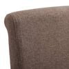 vidaXL Dining Chairs 2 pcs Brown Fabric