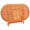 vidaXL Folding Garden Table 160x85x74 cm Solid Eucalyptus Wood