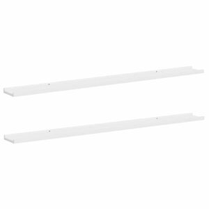 vidaXL Wall Shelves 2 pcs White 115x9x3 cm