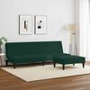 vidaXL 2 Piece Sofa Set Dark Green Velvet