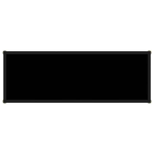 vidaXL Console Table Black 100x35x75 cm Tempered Glass