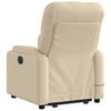 vidaXL Electric Stand up Massage Recliner Chair Cream Fabric