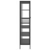 vidaXL Highboard Black 85x40x180 cm Glass and Steel
