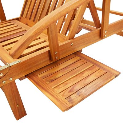 vidaXL Sun Loungers 2 pcs with Cushions Solid Wood Acacia