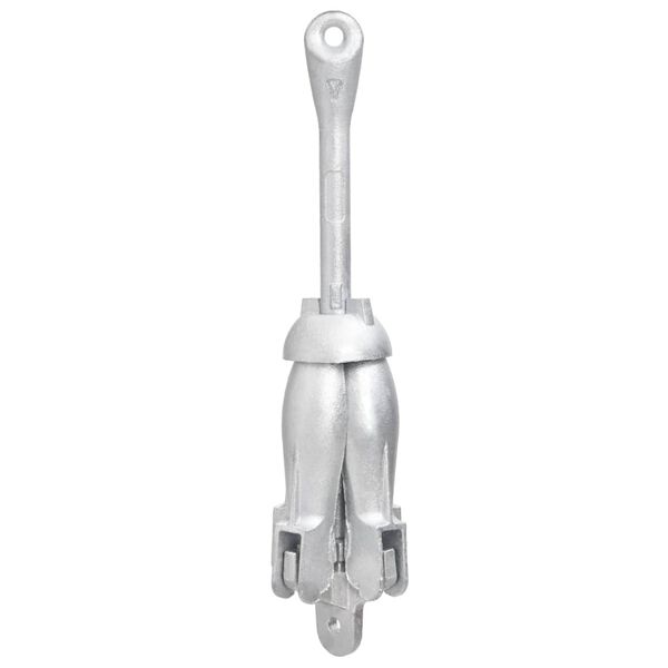 vidaXL Folding Anchor Silver 1.5 kg Malleable Iron