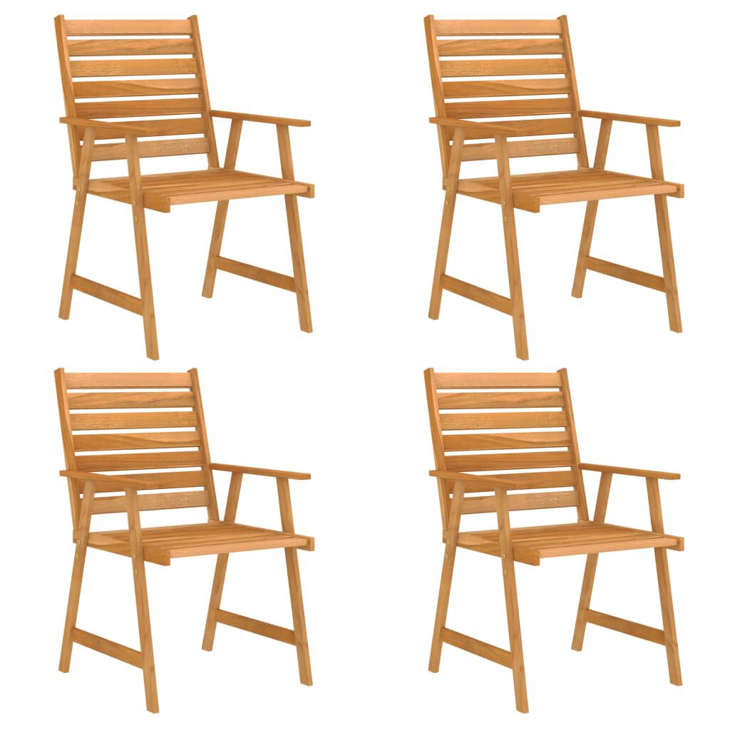 vidaXL 5 Piece Garden Dining Set Solid Acacia Wood