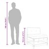 vidaXL Middle Sofa with Cushions White Solid Wood Pine