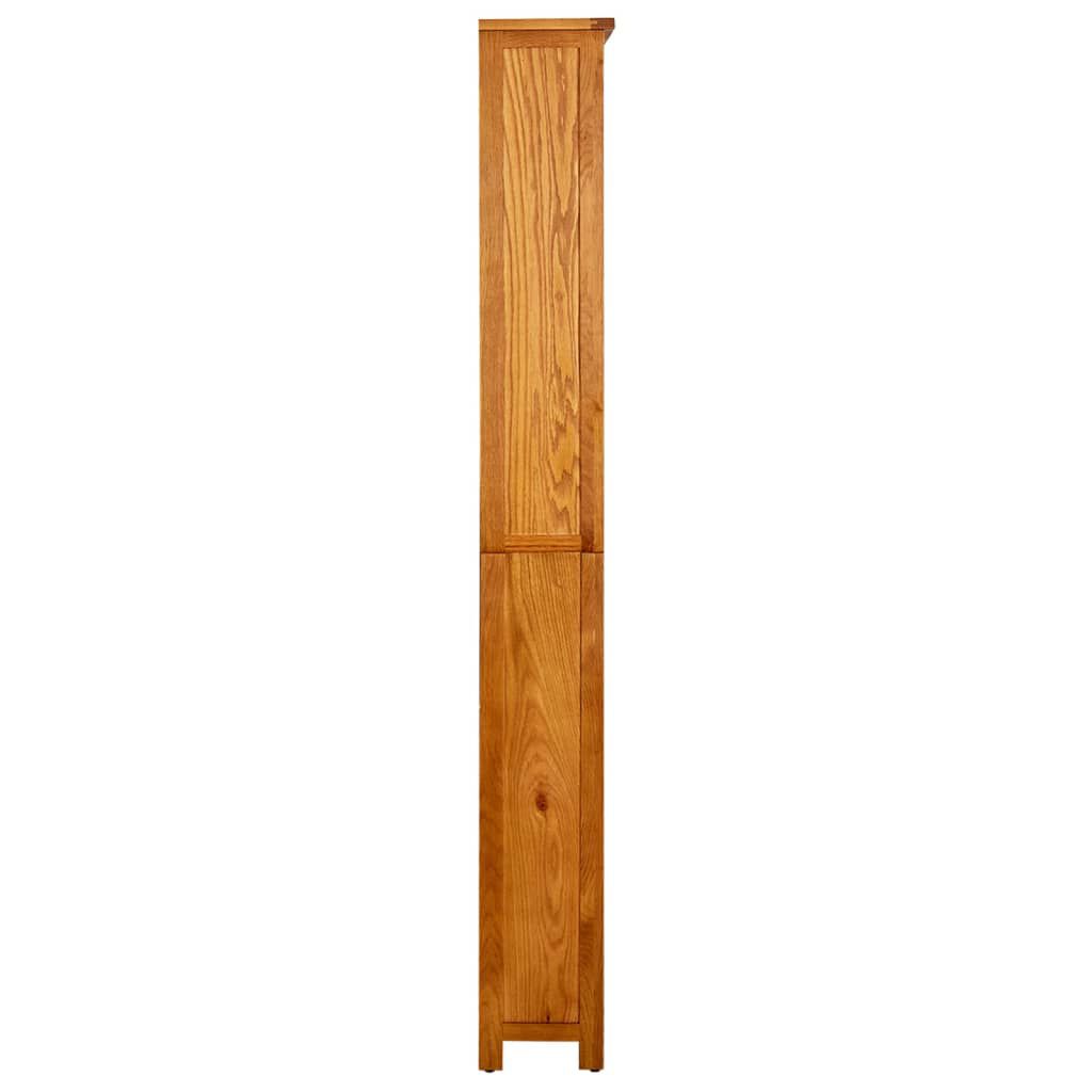 vidaXL 6-Tier Bookcase 80x22.5x180 cm Solid Oak Wood