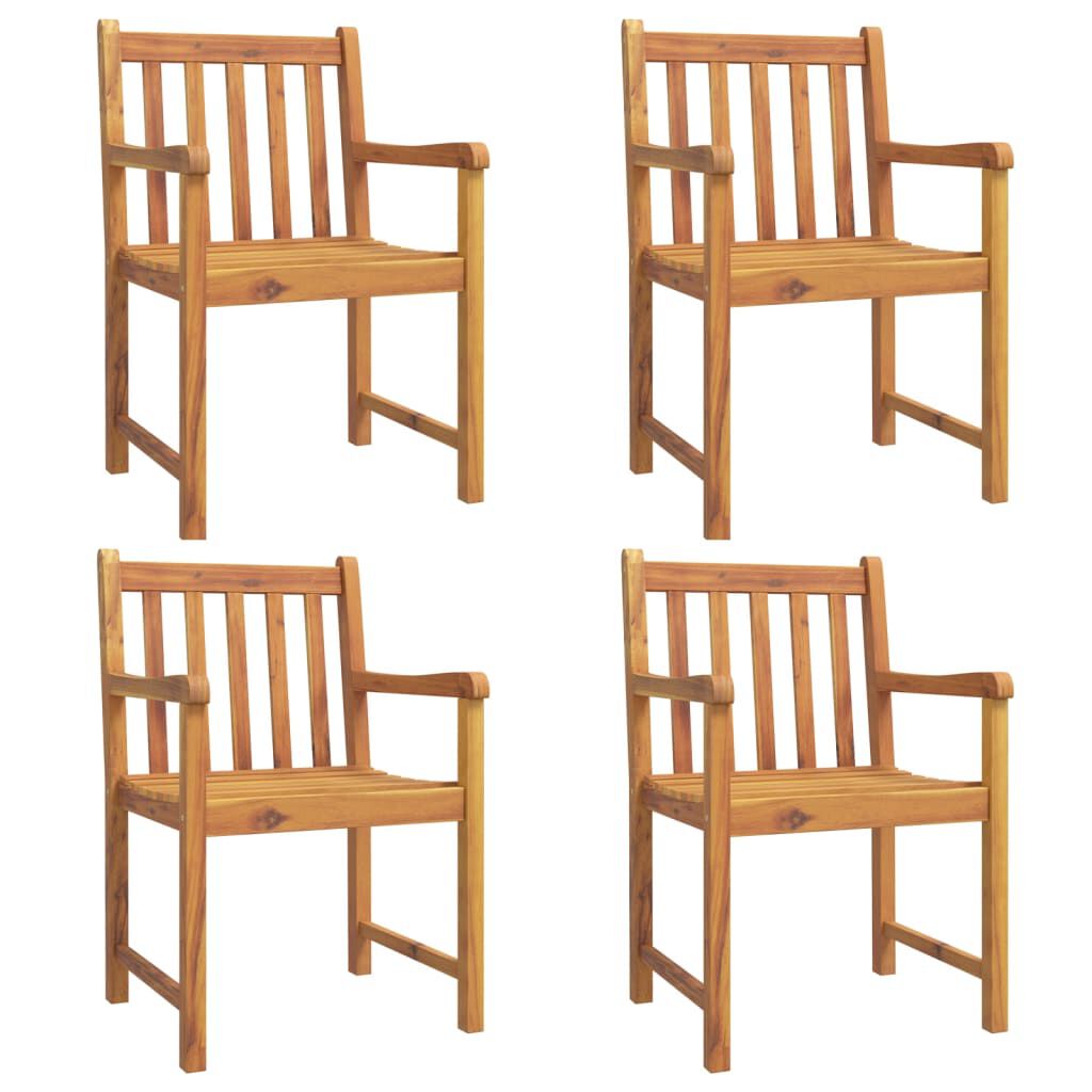 vidaXL 5 Piece Garden Dining Set Solid Wood Acacia