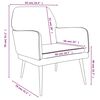 vidaXL Armchair Dark Grey 62x79x79 cm Velvet