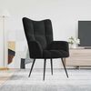vidaXL Relaxing Chair Black Velvet