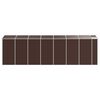 vidaXL Garden Shed Brown 191x640x198 cm Galvanised Steel