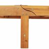vidaXL Sun Lounger 2 pcs Brown 63 x 199 x 85cm Solid Acacia wood