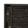 vidaXL Outdoor Storage Bench with Cushion Black 100 cm Poly Rattan