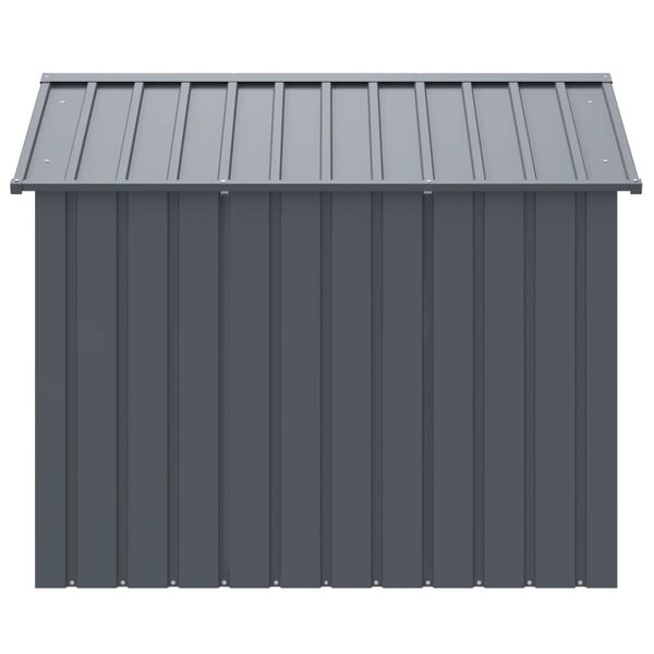 vidaXL Dog House with Roof Anthracite 117x153x123 cm Galvanised Steel