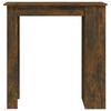 vidaXL Bar Table with Storage Rack Smoked Oak 102x50x103.5cm Engineered Wood