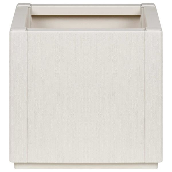 vidaXL Flower Box White 36 x 36 x 35 cm Plastic