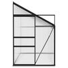 vidaXL Greenhouse Anthracite Aluminium 6.5 m³