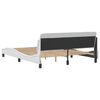 vidaXL Bed Frame "Dover" White 152x203 cm Queen Faux Leather