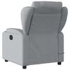 vidaXL Massage Recliner Chair Light Grey Fabric