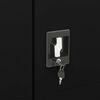 vidaXL Locker Cabinet Black 90x40x180 cm Steel