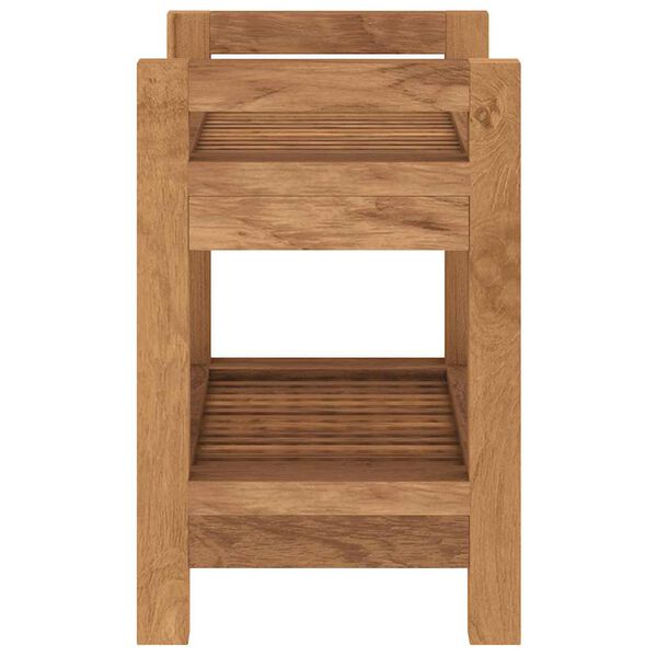 vidaXL Bathroom Side Table 45x30x45 cm Solid Wood Teak