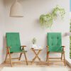 vidaXL Reclining Garden Chairs with Cushions 2 pcs Solid Wood Teak