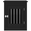 vidaXL Dog Crate Furniture Black 55x75x65 cm Engineered Wood