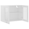 vidaXL Hanging Glass Cabinet White 80x31x60 cm Engineered Wood