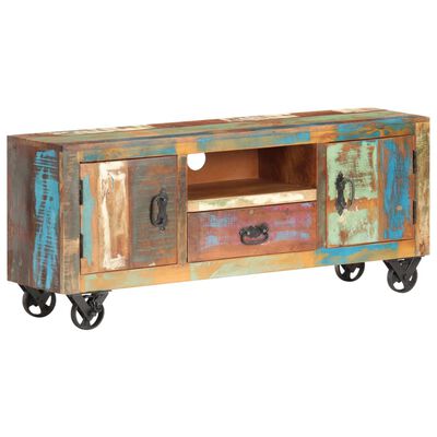 vidaXL TV Cabinet 120x30x50 cm Solid Reclaimed Wood