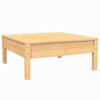 vidaXL 3 Piece Garden Lounge Set with Cream Cushions Solid Pinewood