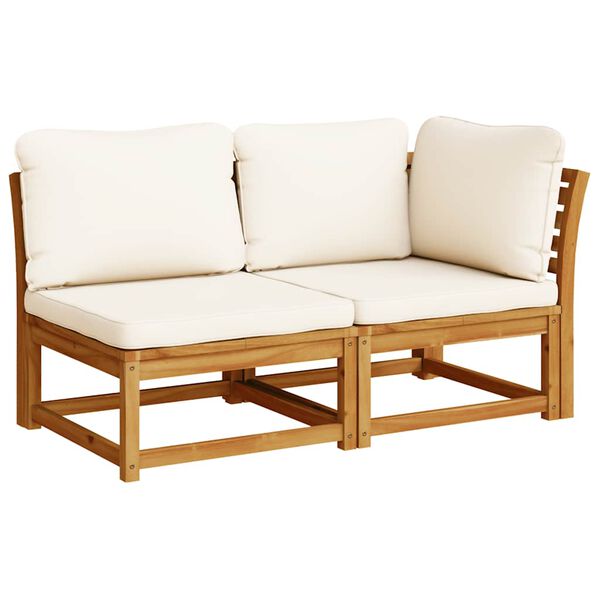 vidaXL 6 Piece Garden Lounge Set with Cushions Solid Wood Acacia