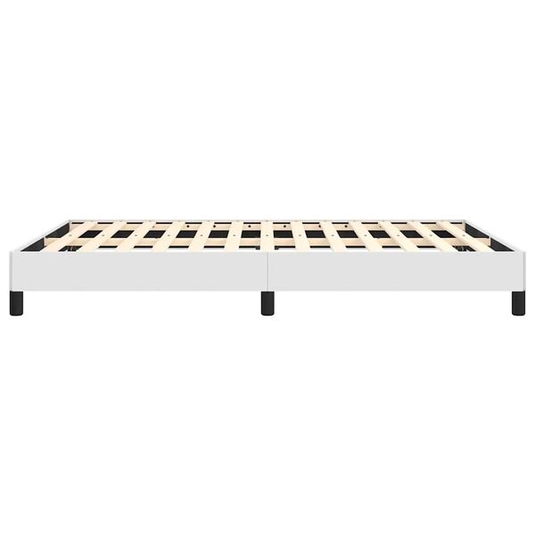 vidaXL Bed Frame without Mattress White 137x190 cm Full Faux Leather
