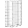 vidaXL Trapezium Gabion Raised Bed Galvanised Steel 80x20x100 cm
