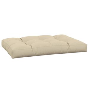 vidaXL Pallet Cushion Beige 120x80x12 cm Fabric