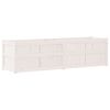 vidaXL Garden Planter White 180x50x50 cm Solid Wood Pine