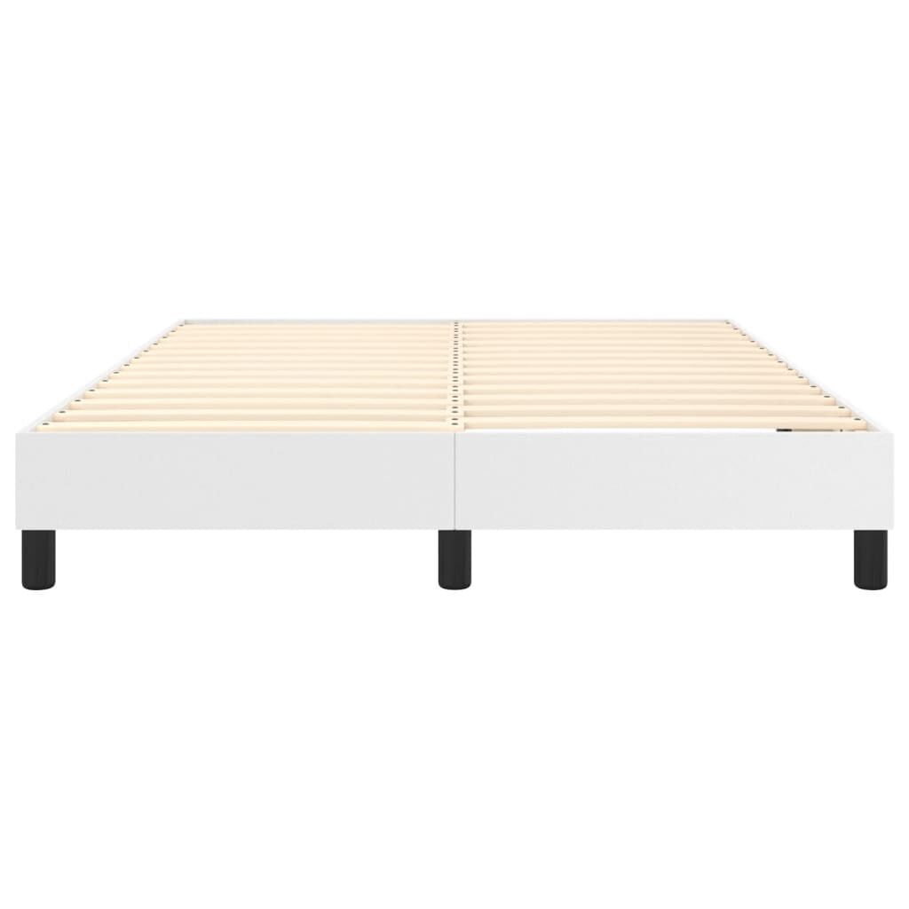 vidaXL Bed Frame without Mattress White Full Faux Leather (US Only)