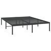 vidaXL Metal Bed Frame without Mattress Black 150x200cm