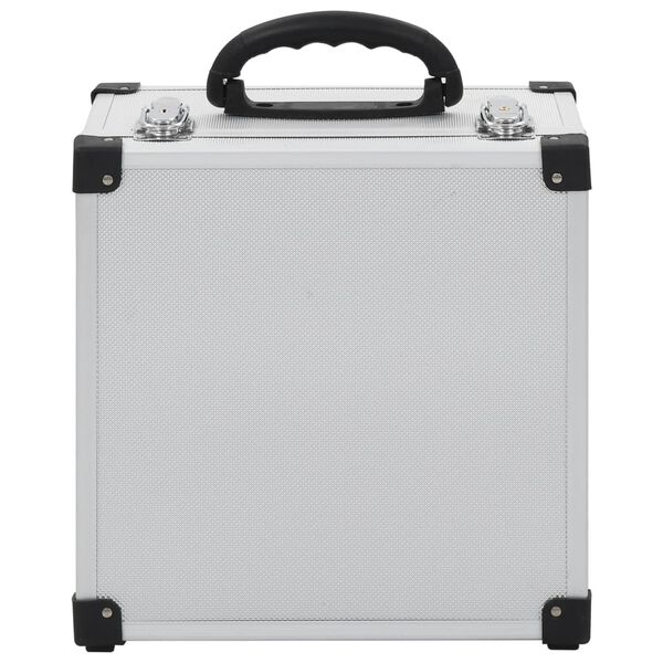vidaXL CD Case for 40 CDs Aluminium ABS Silver