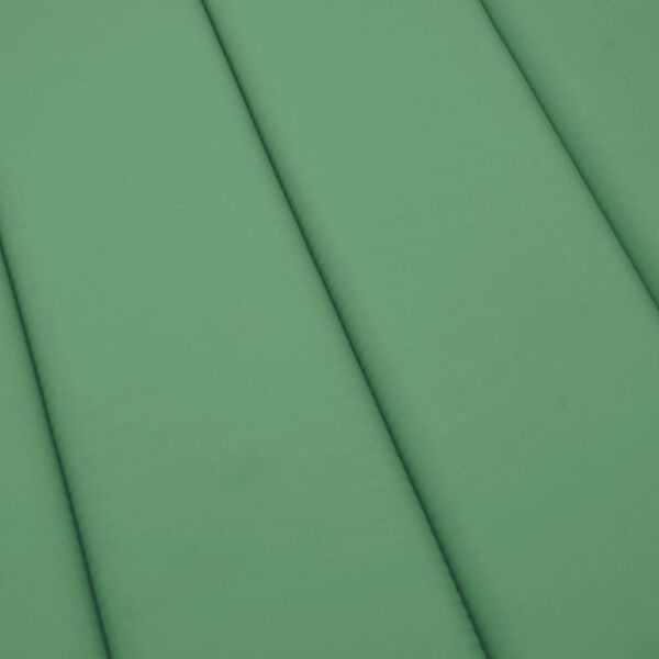 vidaXL Sun Lounger Cushion Green 200x60x3cm Oxford Fabric
