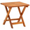 vidaXL Garden Sun Lounger with Table and Cushion Solid Acacia Wood